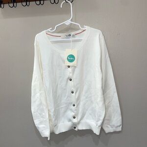 Boden White Knit cardigan
